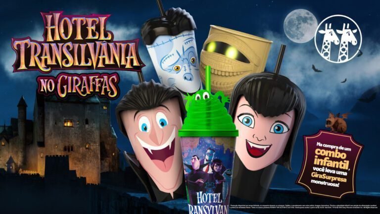Giraffas lança brindes inspirados no filme "Hotel Transilvânia" (Foto: Divulgação)