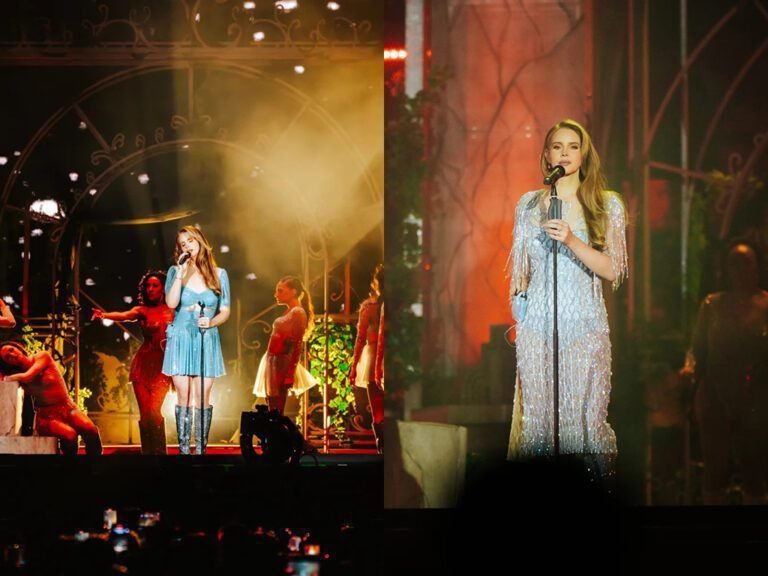 Lana Del Rey usa vestido Dolce&Gabbana e botas Louboutin durante o Coachella 2024 (Fotos: Pooneh Ghana)