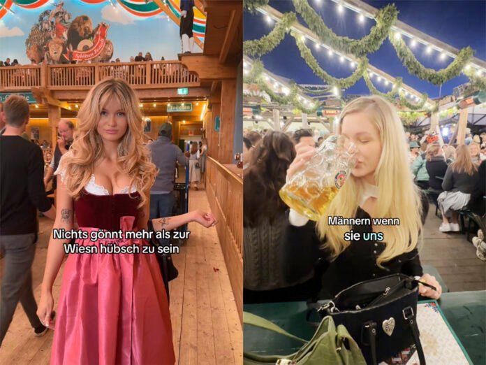 Sugar Daddy na Oktoberfest: tendência viraliza entre jovens no TikTok (Foto: Reprodução/Evil- Suki/TikTok)