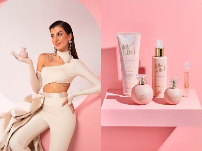 Perfume Hello Hello, sucesso no TikTok, ganha novas versões e produtos, expandindo a linha de fragrâncias e cuidados pessoais da Ciclo Cosméticos (Fotos: Divulgação)