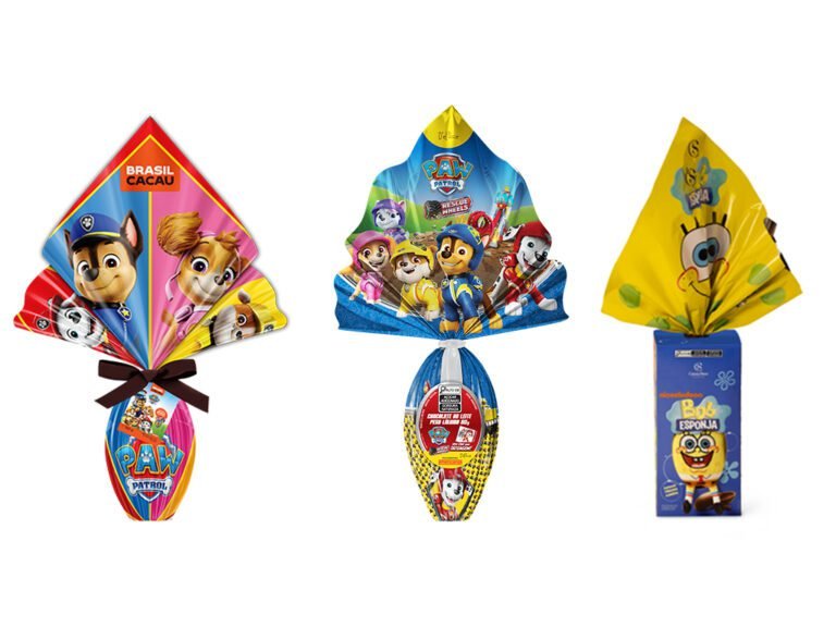 Garfield e Bob Esponja estrelam ovos de Páscoa infantis este ano