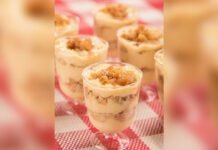 Pavê de milho com crocante de biscoito (Foto: Divulgação/Vitarella)