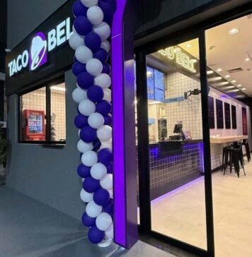 Taco Bell inaugura primeira unidade de rua em São Paulo Primeira loja de rua do Taco Bell chega à Cidade Jardim (Foto: Divulgação)