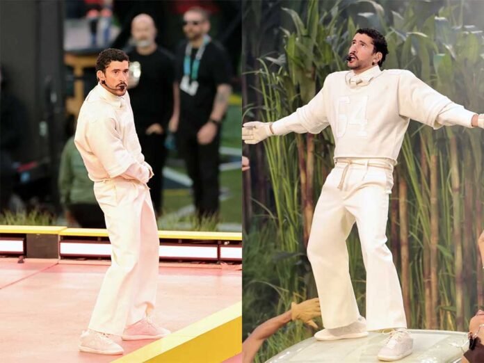 Look de Bad Bunny no Super Bowl 2026 traz camisa 64 e parceria com Zara (Fotos: Reprodução/Instagram)
