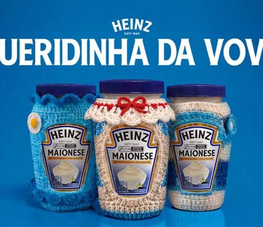 Heinz lança campanha com crochê e ativa público na Paulista Heinz aposta em crochê para estimular troca de maionese (Foto: Divulgação)