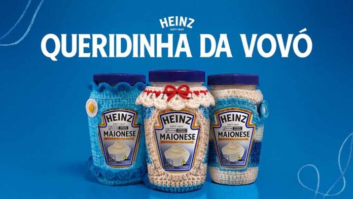 Heinz aposta em crochê para estimular troca de maionese (Foto: Divulgação) Heinz aposta em crochê para estimular troca de maionese (Foto: Divulgação)
