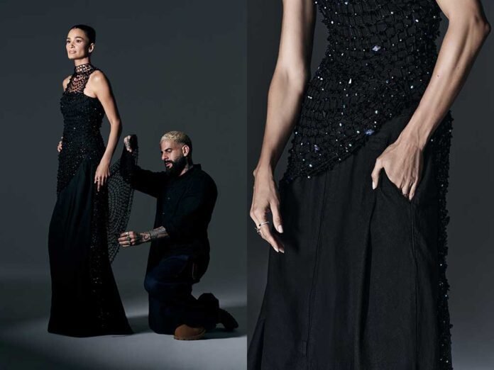 Carol Ribeiro veste jeans C&A em look criado por Gustavo Silvestre (Fotos: Divulgação)