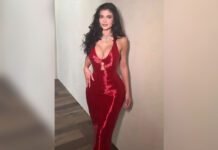 Kylie Jenner aposta em look inspirado em Jessica Rabbit no Oscar Kylie Jenner usa vestido Schiaparelli antes do Oscar 2026 (Foto: Reprodução/Instagram)
