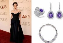 Maria Fernanda Cândido usa Tiffany & Co. no Oscar por ‘O Agente Secreto’ Maria Fernanda Cândido usa joias Tiffany & Co. no Oscar 2026 (Foto: Divulgação)