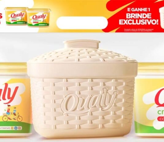 Qualy relança porta-pote dos anos 90 em campanha de 35 anos Qualy aposta em nostalgia e relança porta-pote icônico (Foto: Divulgação)