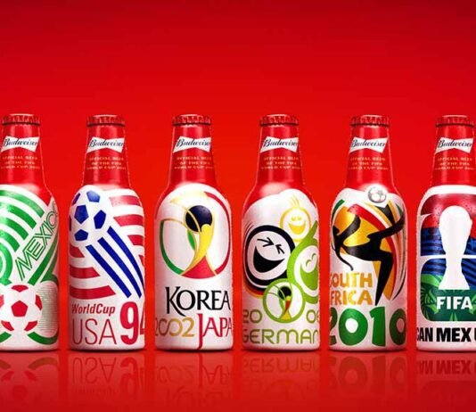 Budweiser lança garrafas da Copa em edição limitada Nova coleção de Budweiser celebra Copas do Mundo (Foto: Divulgação)