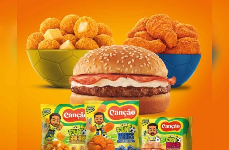 inha de snacks da Canção inclui FutWings, FutChicken e FutBurguer para consumo em jogos e encontros (Foto: Divulgação)
