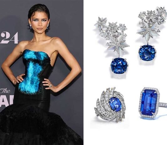 Zendaya usa Tiffany & Co. em estreia de ‘The Drama’ Zendaya aparece com peças Tiffany & Co. em 'The Drama' (Fotos: Divulgação)