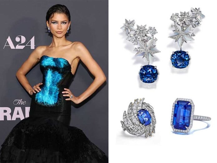 Zendaya aparece com peças Tiffany & Co. em 'The Drama' (Fotos: Divulgação) Zendaya aparece com peças Tiffany & Co. em 'The Drama' (Fotos: Divulgação)