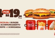 Burger King lança combo com 4 itens por R$ 19,90 no app Burger King lança combo com quatro itens no aplicativo (Foto: Divulgação)