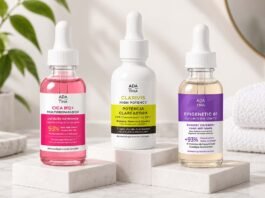 Ada Tina apresenta três séruns para tratamento da pele durante a Beauty Fair (Foto: Divulgação)