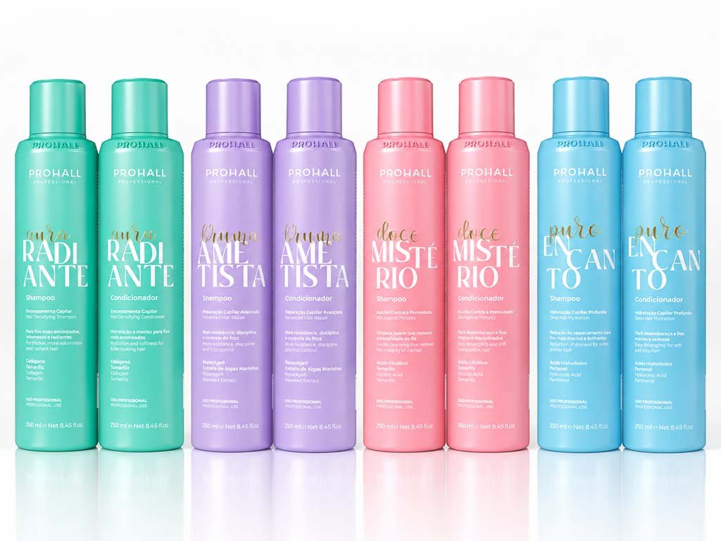 Hair Splash Colors ganha shampoos e condicionadores nas versões Puro Encanto, Doce Mistério, Bruma Ametista e Aura Radiante (Foto: Divulgação) Hair Splash Colors ganha shampoos e condicionadores nas versões Puro Encanto, Doce Mistério, Bruma Ametista e Aura Radiante (Foto: Divulgação)