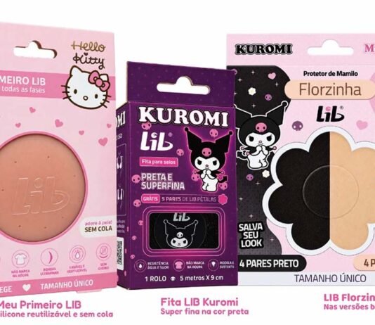 Lib lança coleção com Hello Kitty, Kuromi e My Melody no Brasil Lib reúne Hello Kitty, Kuromi e My Melody em coleção com a Sanrio (Foto: Divulgação/Sanrio)