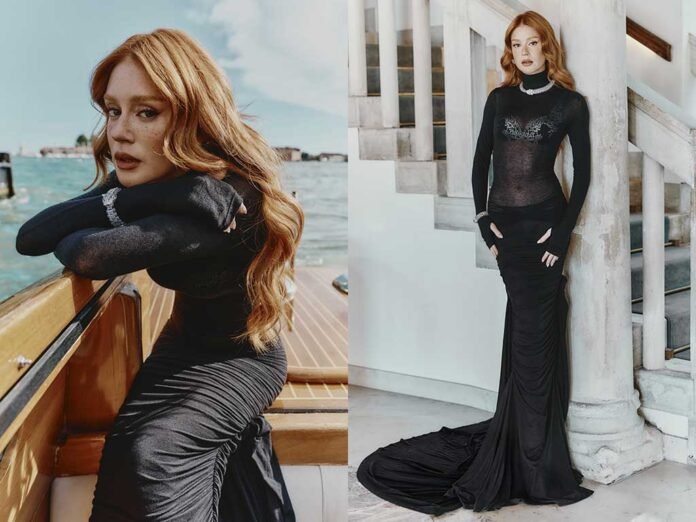 Marina Ruy Barbosa usou vestido desenvolvido para sua estreia como embaixadora (Fotos: Divulgação)