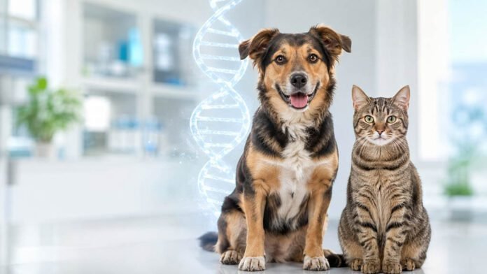 Teste genético para pets utiliza uma coleta bucal para analisar o DNA de cães e gatos (Foto: Divulgação/Petgenoma) Teste genético para pets utiliza uma coleta bucal para analisar o DNA de cães e gatos (Foto: Divulgação/Petgenoma)